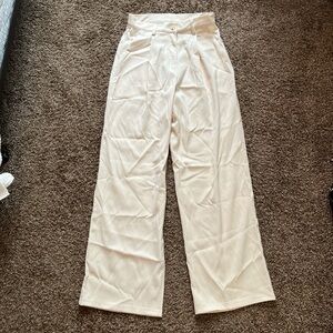 Wide leg tailored pants